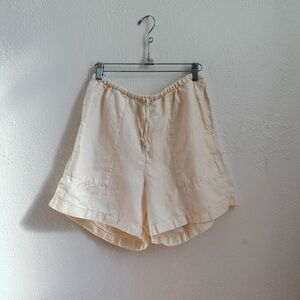 Calvin Klein Cream Drawstring Lightweight Shorts